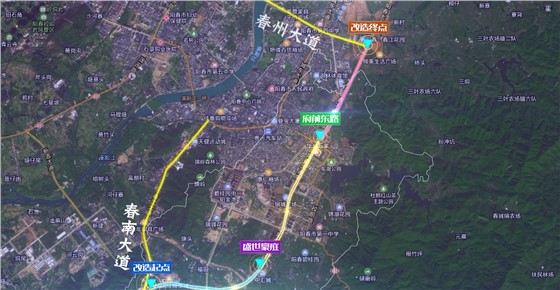 阳春市市政基础设施新建与升级改造项目工程地图