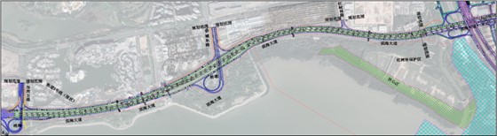 滨海大道-项目总体线位布置图