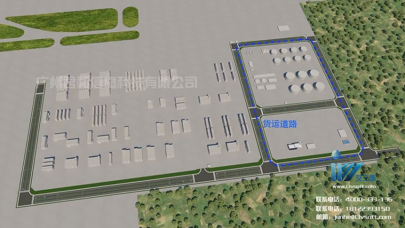 湖北鄂州民用机场BIM工程动画案例