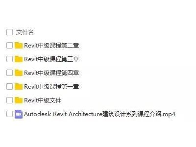 revit 建筑施工图中级视频教程百度云免费下载