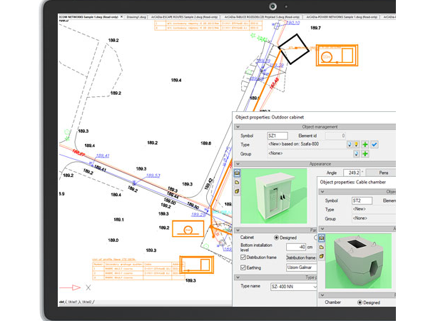 ArCADia建筑设计BIM ——外部电信网络（光纤和铜介质）设计