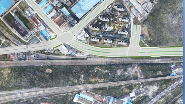 实景应用案例-道路设计施工与实景建模效果图