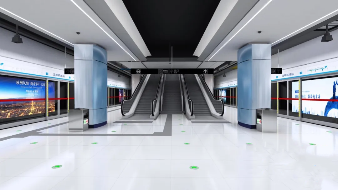 青岛地铁一号线车站空间一体化设计BIM设计