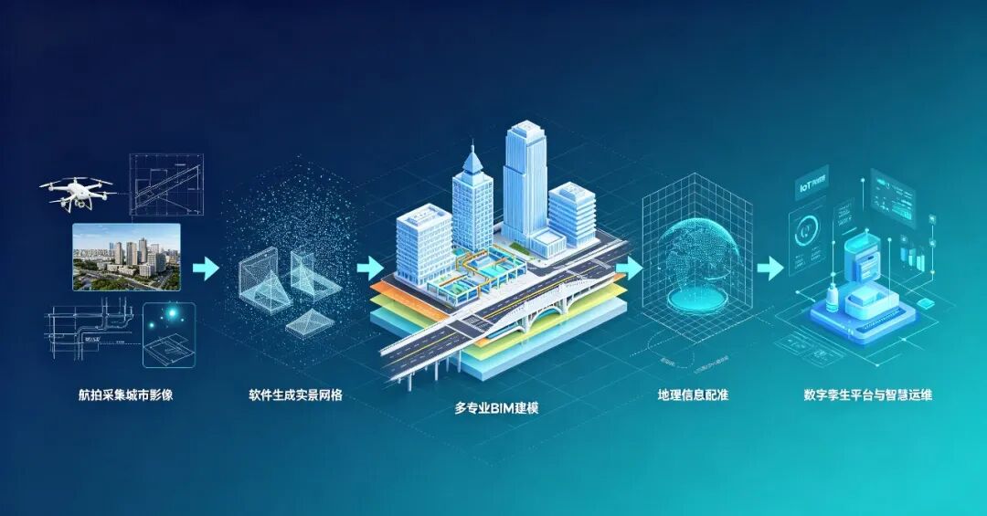 艾三维-基于数字孪生技术的智慧园区BIM+GIS一体化建模探索 4