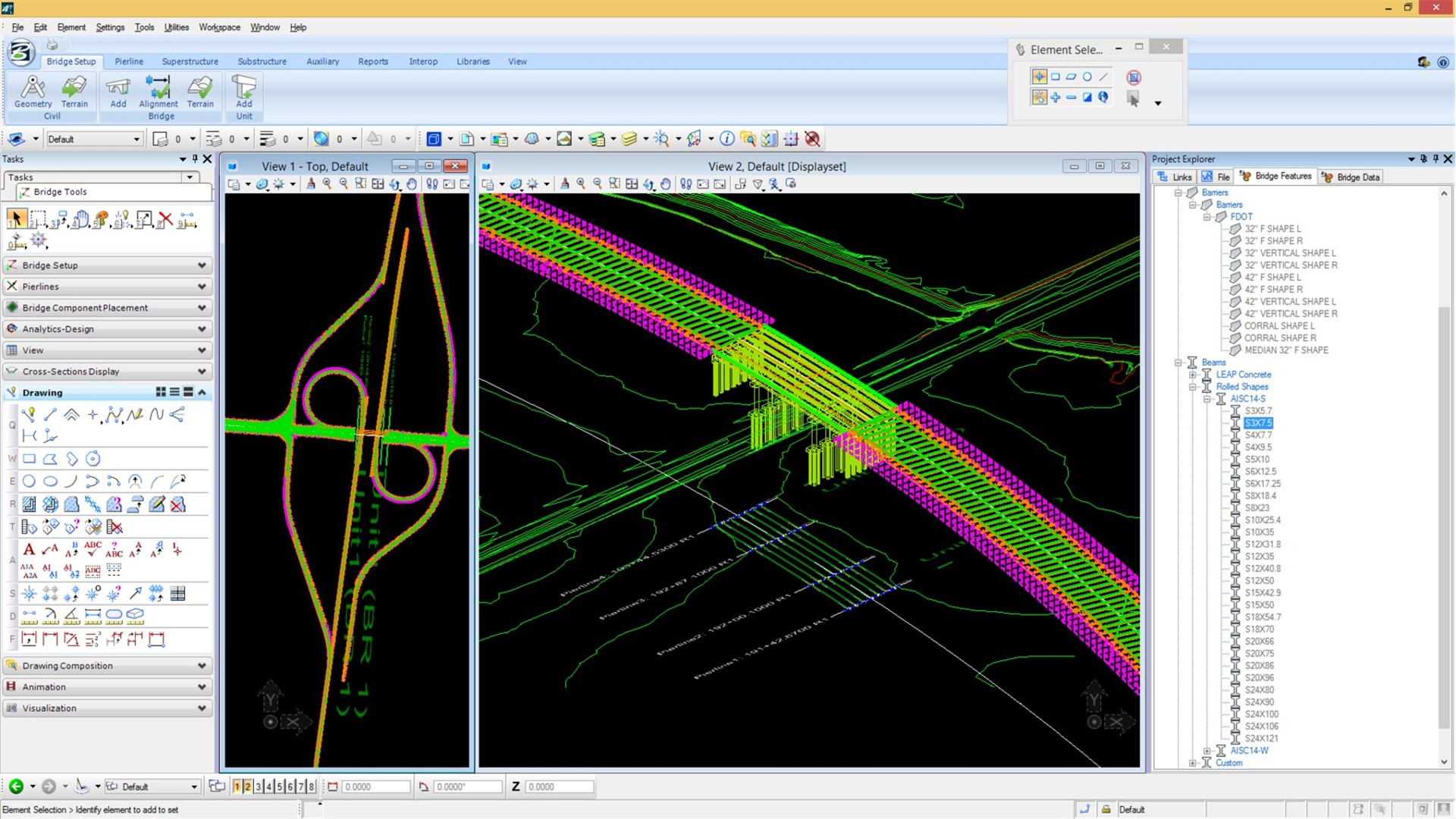 OpenBridge Modeler-土木工程集成- 支持直接参考 DGN 模型