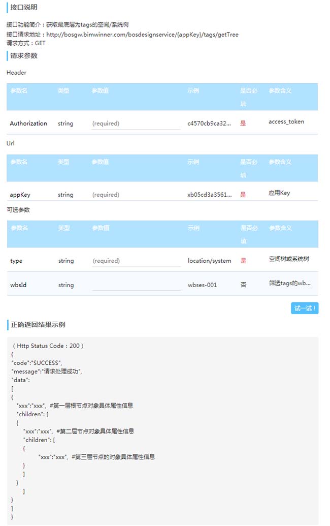 艾三维数字化交付平台数据访问API