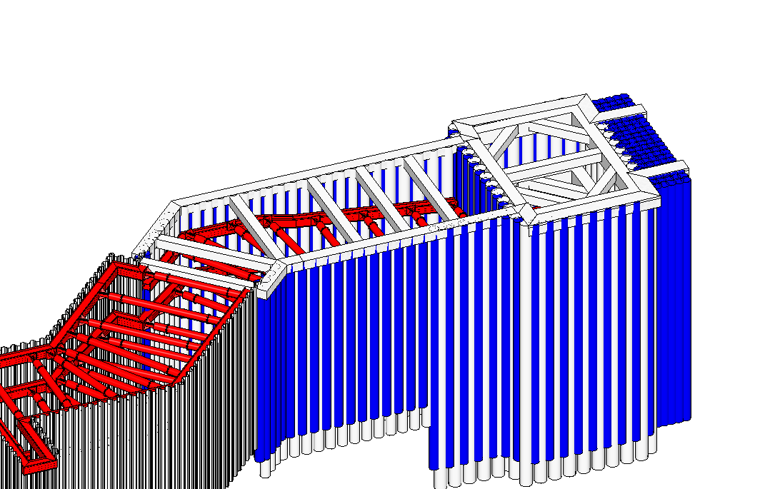 管廊及基坑模型