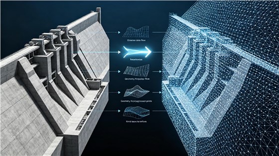 艾三维-当BIM遇上CAE:万家寨水利枢纽如何打通水坝建模的数据断层?2 艾三维-当BIM遇上CAE:万家寨水利枢纽如何打通水坝建模的数据断层?2