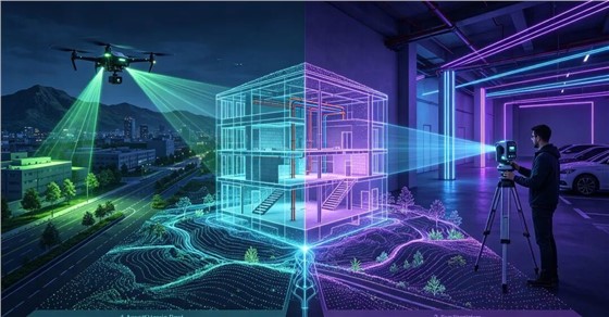 艾三维-手持激光扫描仪 vs 机载激光雷达:室内外一体化建模到底该怎么选?1 艾三维-手持激光扫描仪 vs 机载激光雷达:室内外一体化建模到底该怎么选?1