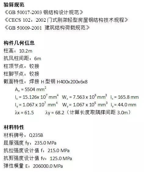 关于钢结构抗风柱的计算方法