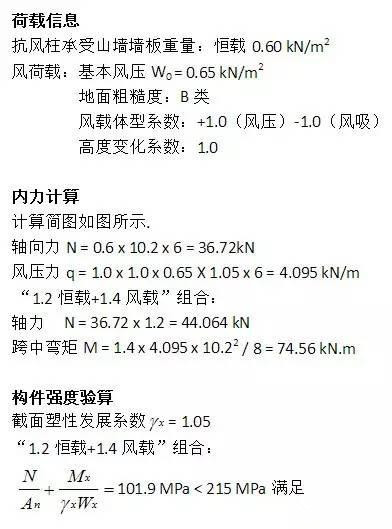 关于钢结构抗风柱的计算方法