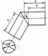 管道弯头展开放样图作法