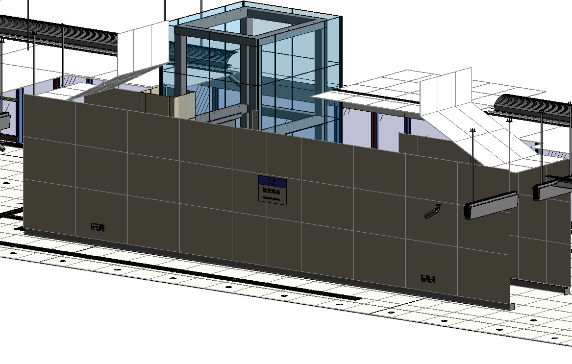 地铁车站建模模型4