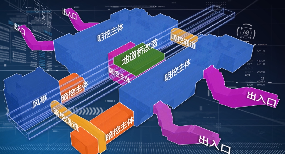 哈平路施工动画