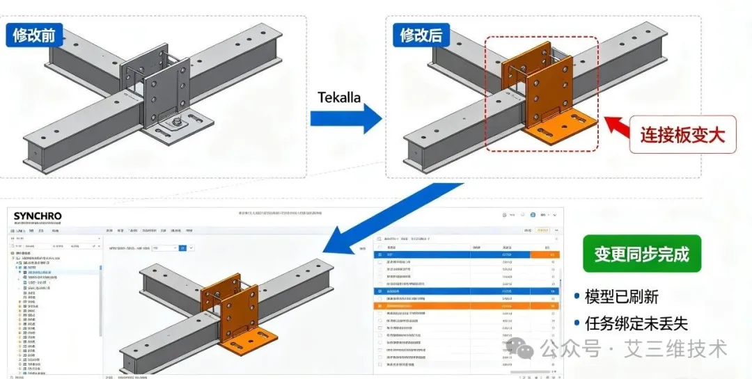 艾三维-Tekla+SYNCHRO联动：钢结构厂房4D施工模拟落地全流程6