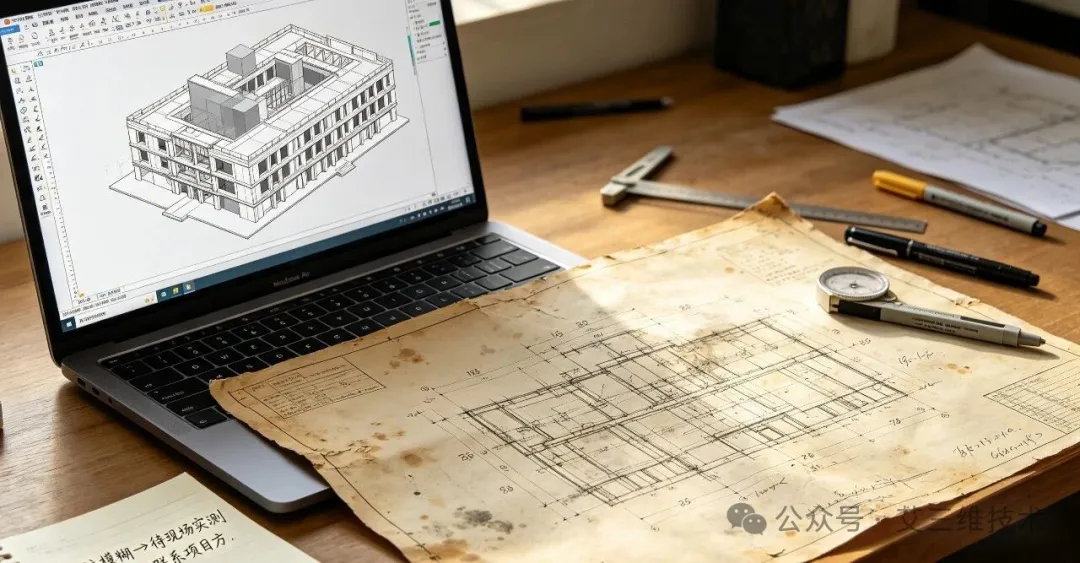 老旧图纸翻BIM模型，这3个问题比建模更头疼