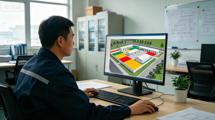 艾三维-临建布置还在画CAD？试试BIM三维规划，一天出方案5