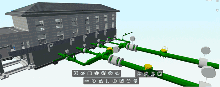 智慧水厂-水厂实时管道水流模拟