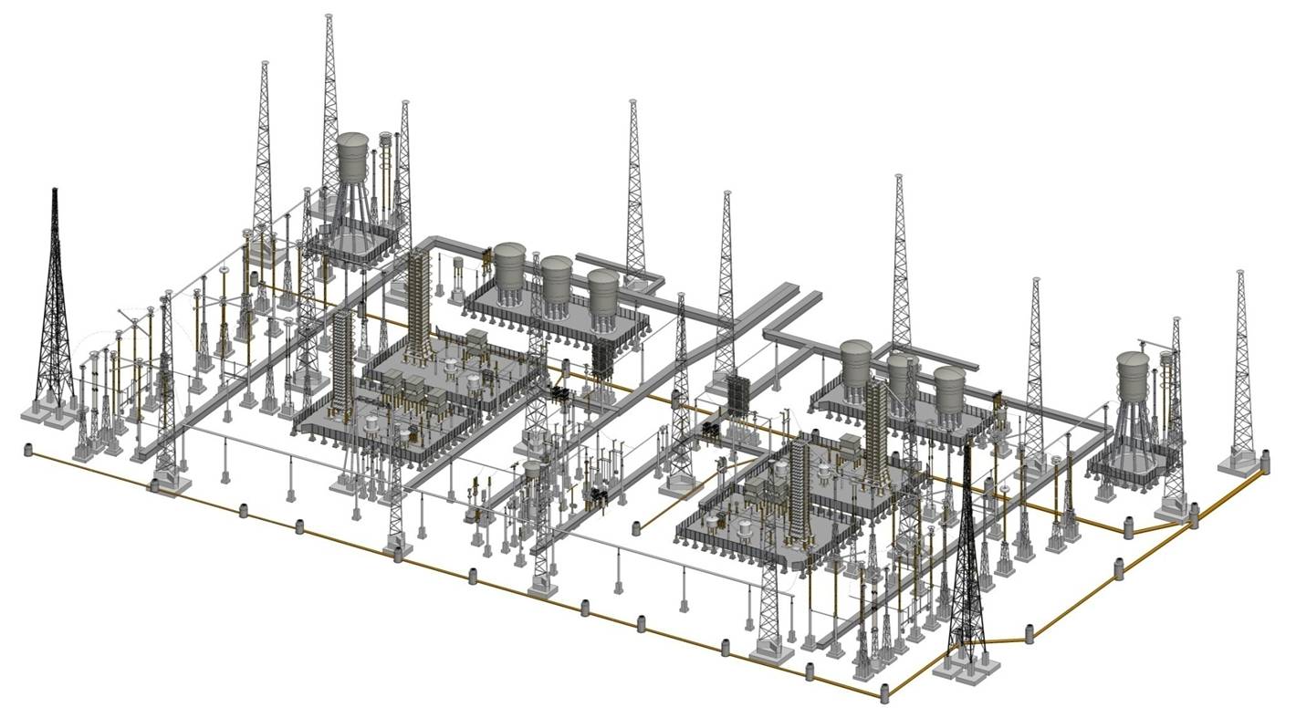 变电站数字化之三维建模方式方法