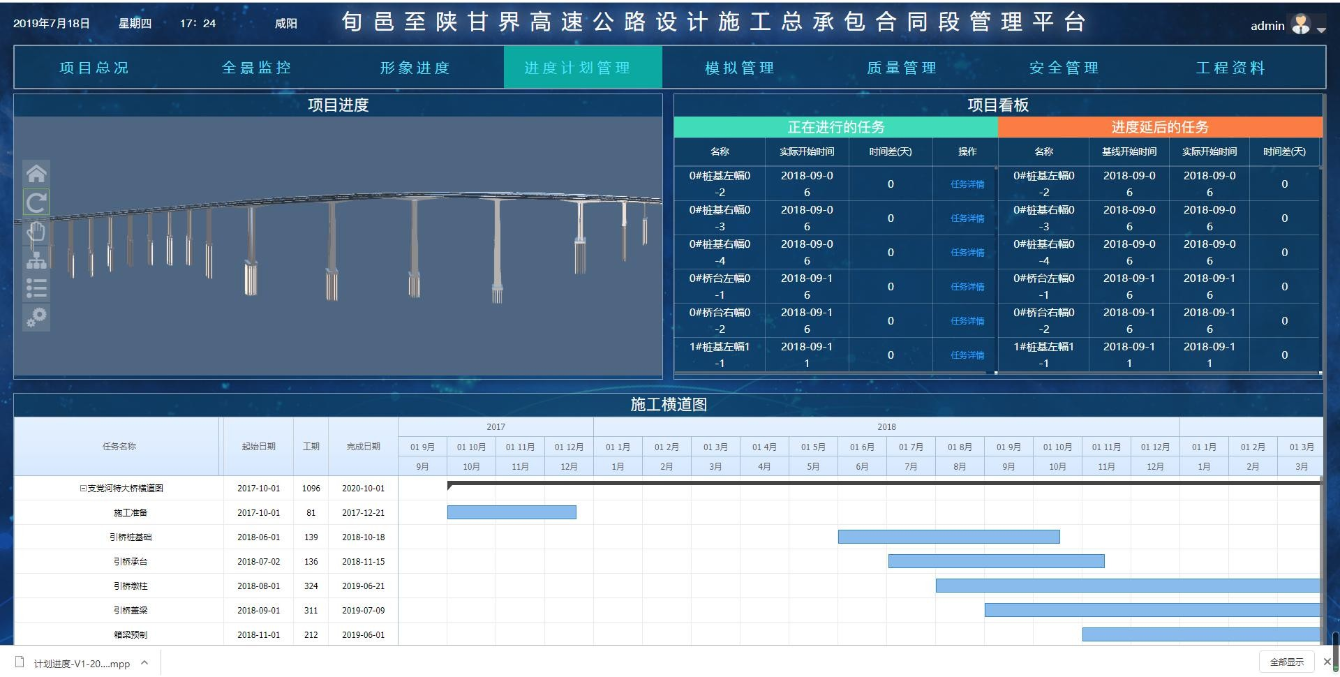 湫坡头（陕甘界）至旬邑公路-进度管理2